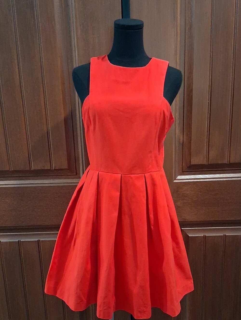 BB Dakota Vibrant Red Sleeveless Fit & Flare Dress